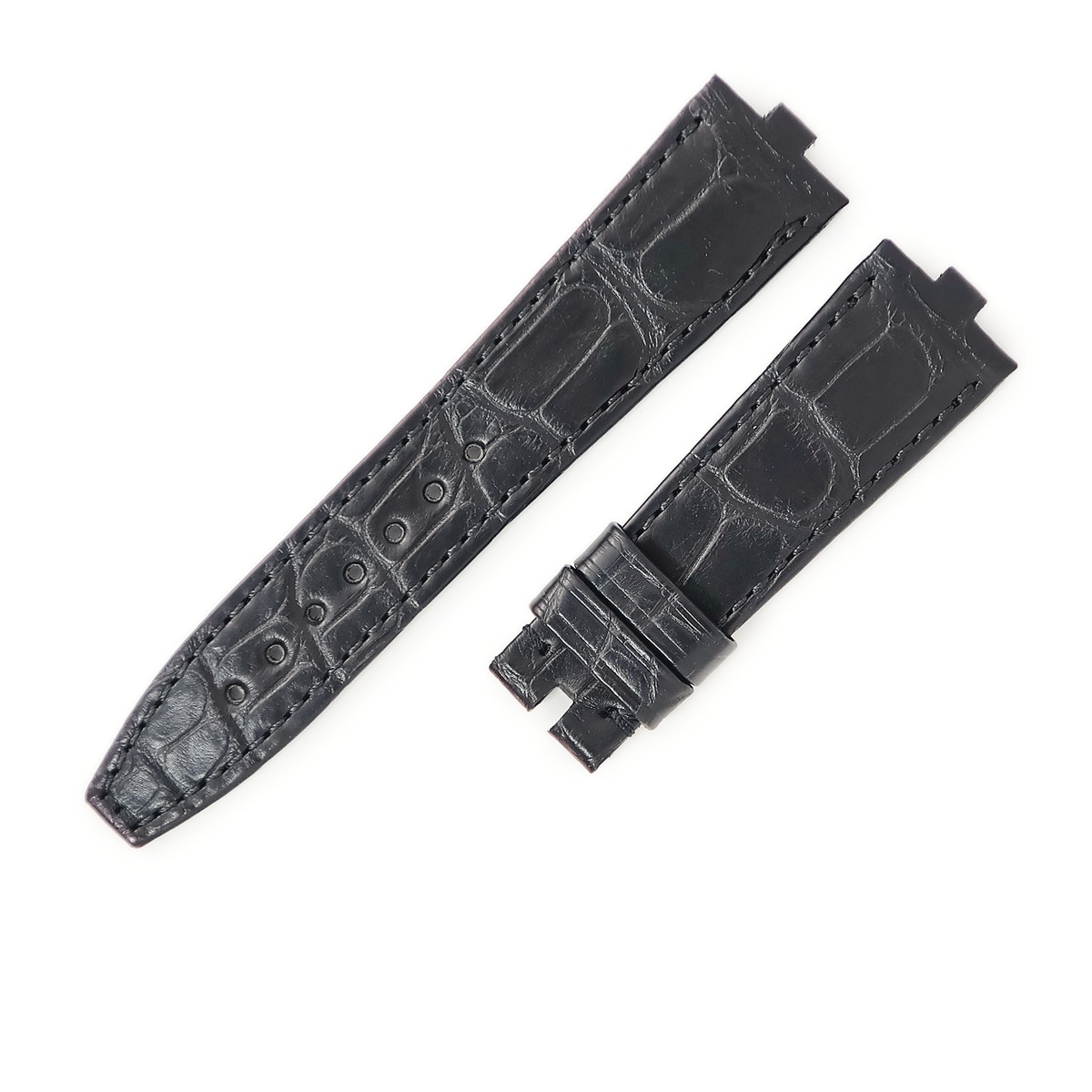 ヴァシュロン・コンスタンタン VACHERON CONSTANTIN 腕時計パーツ 純正 オーヴァーシーズ用 クロコバンド クロコダイル ブラック 未使用 替え ベルト 交換 正規品 20ｍｍ ブラッ