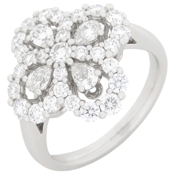 ハリーウィンストン Harry Winston リング 指輪 ミニループ フルモチーフ リング Pt950 ダイヤモンド プラチナシルバー 33石　 8.5号 FRDPRP1ML4C-050 【箱】