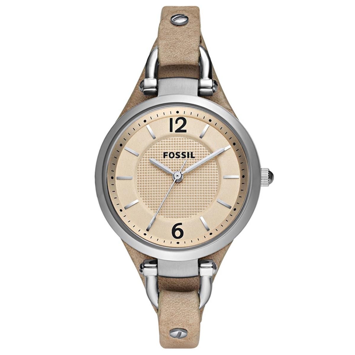 Fossil ES2830 Georgia Beige Dial Sand Tan Leather Ladies Watch 9,989円