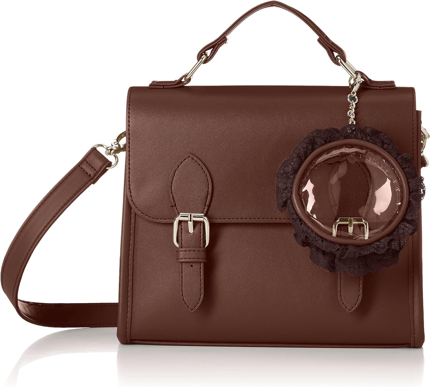 [ウィゴー] 2WAY サッチェル ショルダーバッグ クリアバッグ 痛バッグ デコバッグ 鞄 推し活グッズ ライブ イベント お出かけ 普段使い デイリー ガーリー 韓国 春 夏 秋 冬 プレゼント