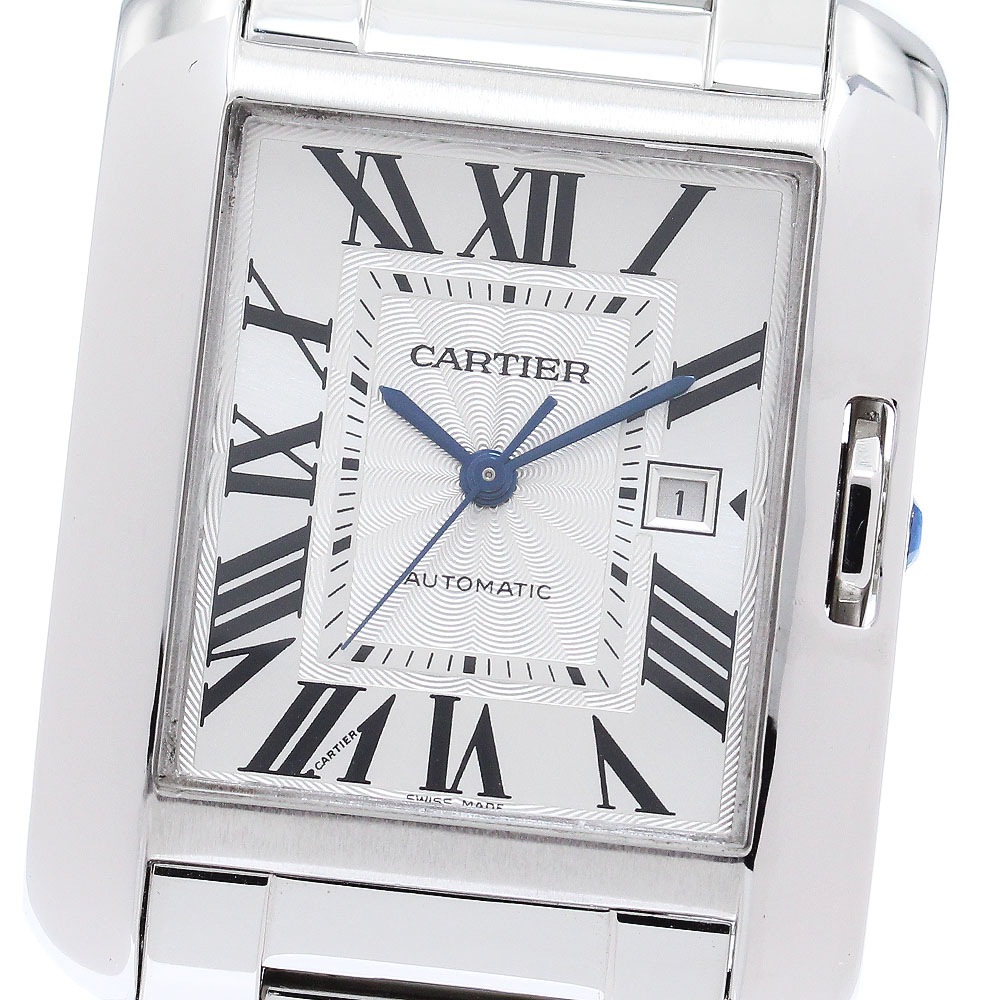 カルティエ CARTIER W5310009 タンクアングレーズLM デイト 自動巻き メンズ _869239【中古】