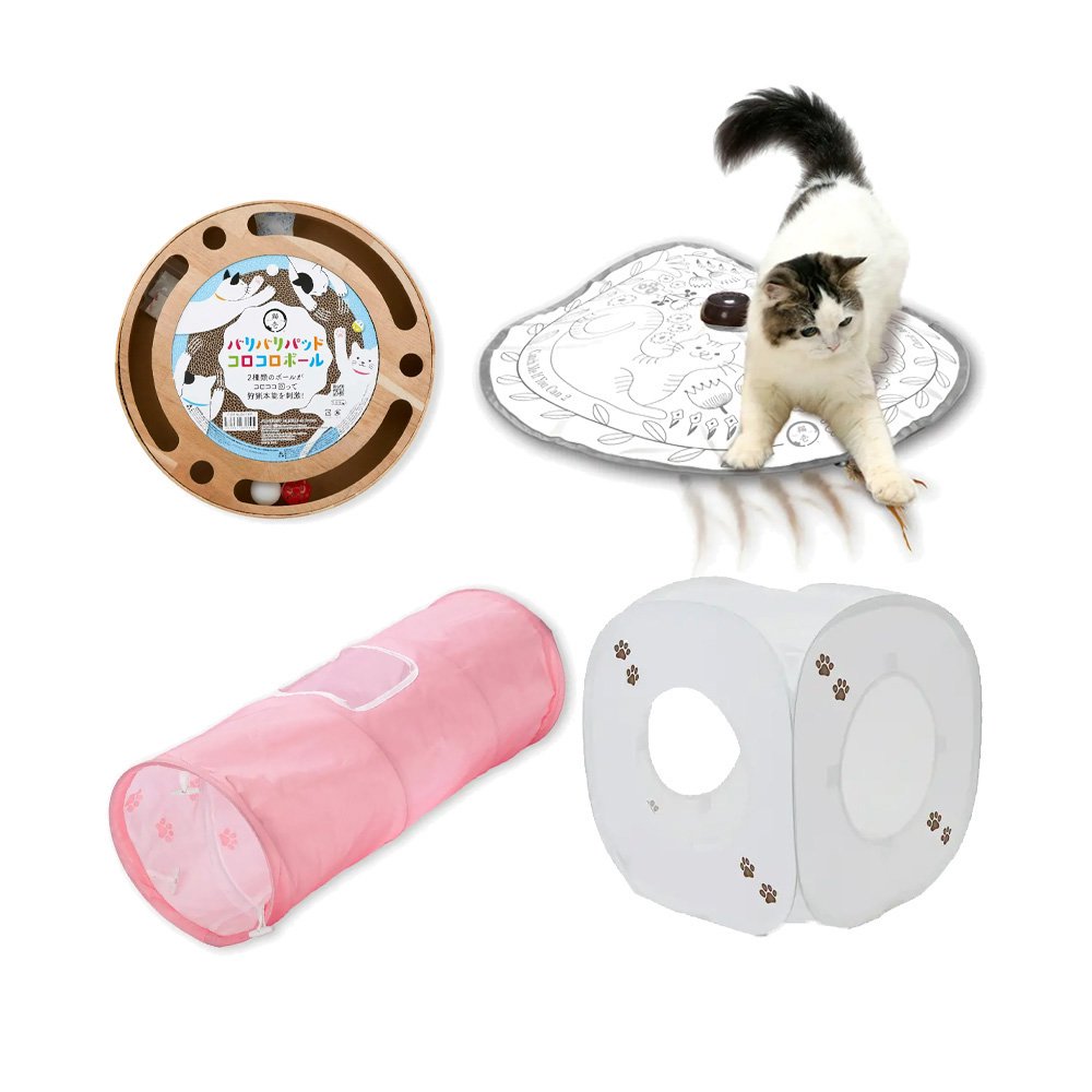 猫用　トンネル　おもちゃ盛りだくさんセット　Ｂ　ＣＲＣ30―59―04―46―00