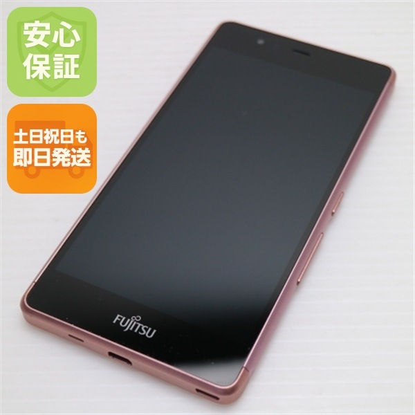 超美品 SIMフリー arrows M03 ピンク ガラケー SIMフリー 富士通 96