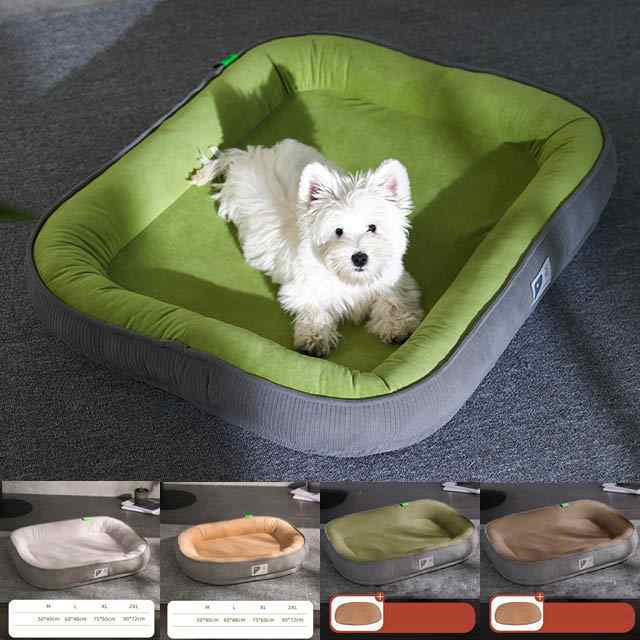 送料無料 ペットベッド 丸洗 洗い可 猫 ベッド 犬 ベッド 通年 クッション ねこ いぬ 小型 中型 3色/L/XL 4,990円