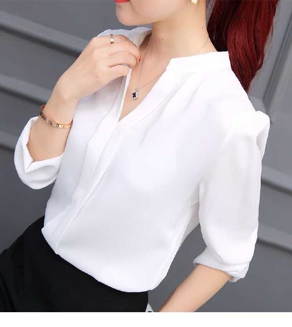 2299.とろみシャツブラウス(ホワイト) 2019 春夏 新作 大人 かわいい カジュアル きれいめ フェミニン 無地 シンプル OL 20代 30代 デート服 女子会 通勤 通学 100,000円