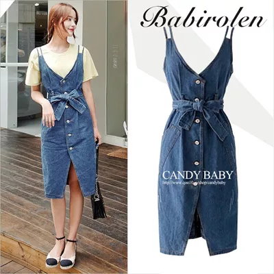 Qoo10 デニムワンピース キャミソールワンピース レディース服 Qoo10 デニムワンピース キャミソールワンピース レディース服