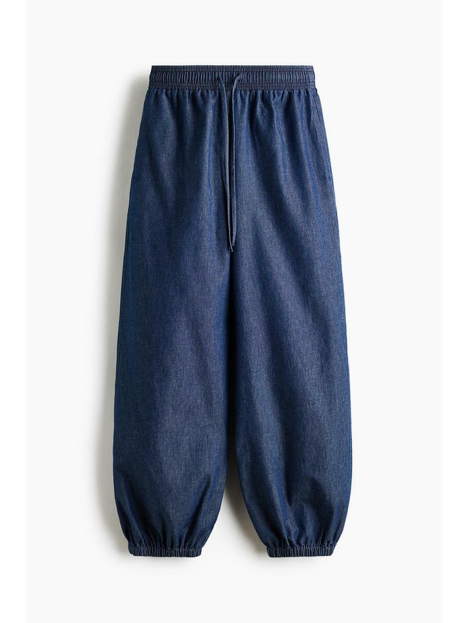 H&M デニムバルーンパンツダークデニムブルー 1354791001