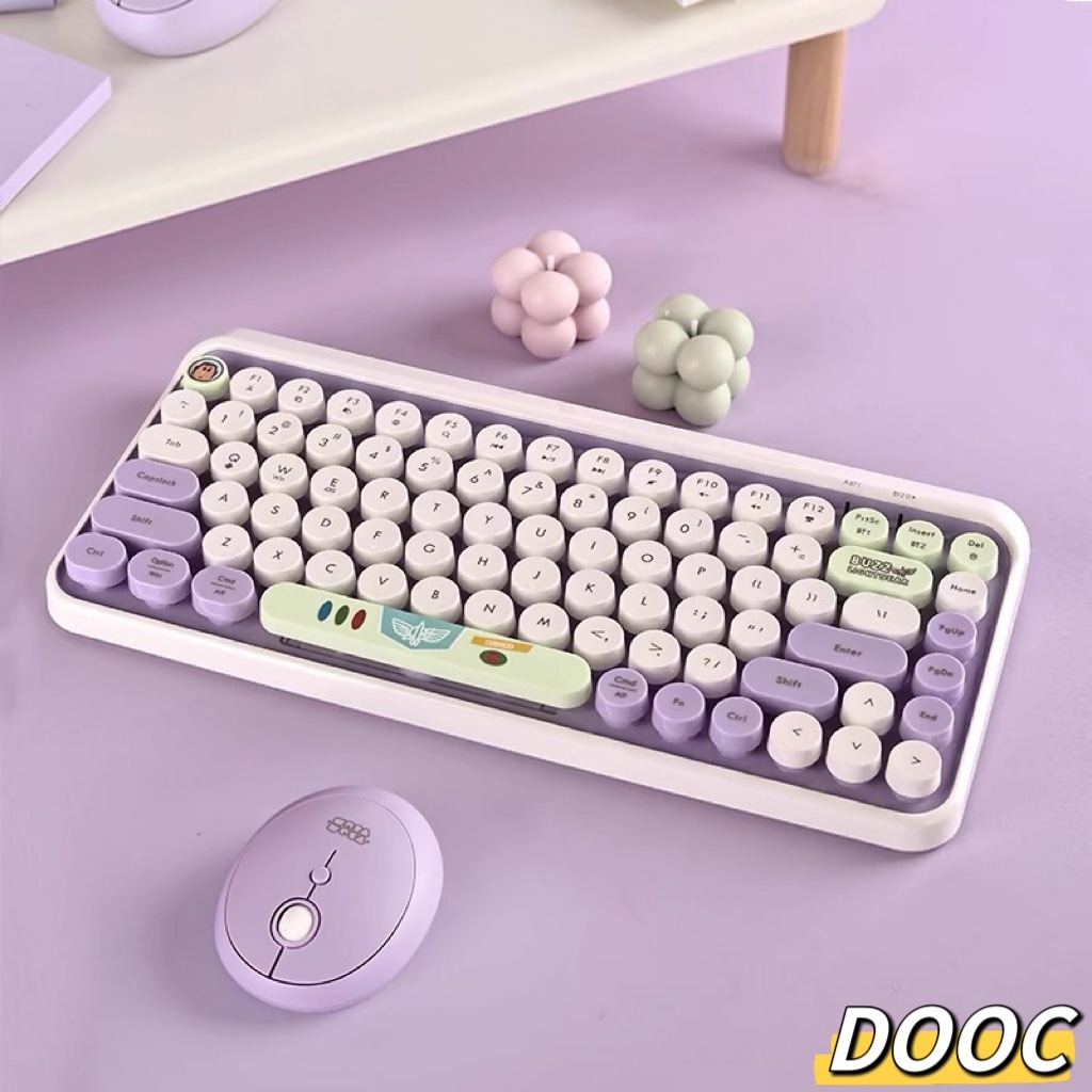 【限定セール】Disney キーボード & マウス コンボレトロ キーボード Bluetooth マルチペアリングBluetooth ワイヤレス キーボード 無線キーボード
