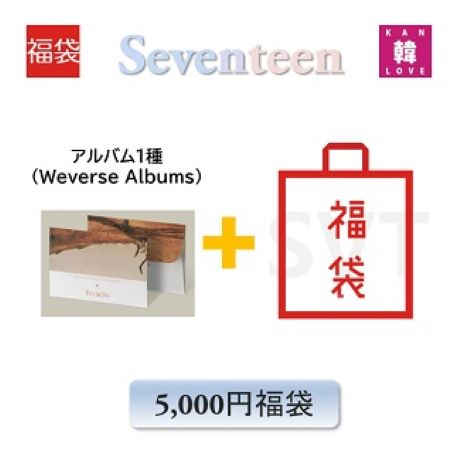 SEVENTEEN CD アルバム「Face the Sun Weverse Albums ver.」福袋 5千円 CD1種 ランダム + グッズ + 文具
