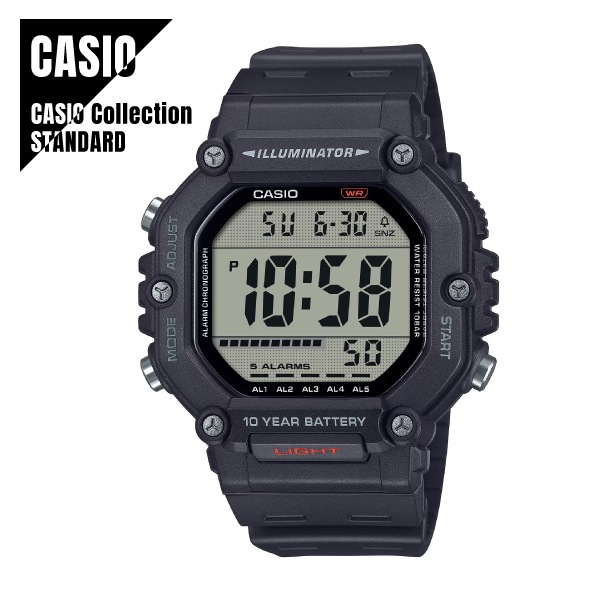【即納】 国内正規品 CASIO STANDARD カシオ スタンダード デジタル チプカシ チープカシオ ブラック AE-1600H-1AJF 腕時計 メンズ