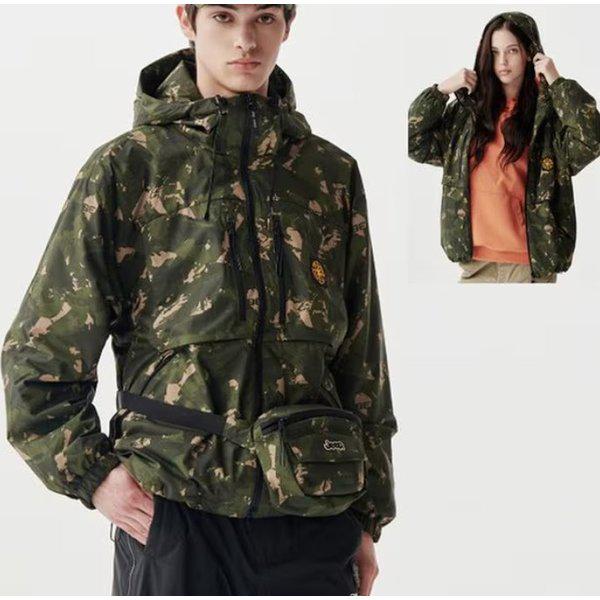 男女兼用カモ全面軽量パディングジャンパー(JO4JPU264)