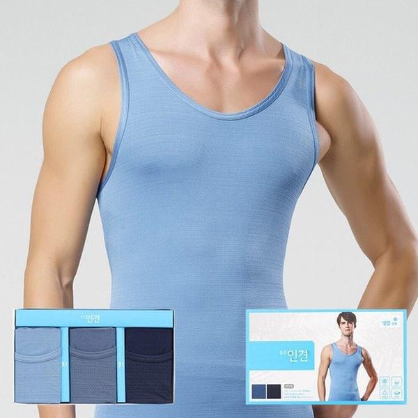 メンズランニングシャツメリヤスレーヨン冷蔵庫夏ランニング3枚_1