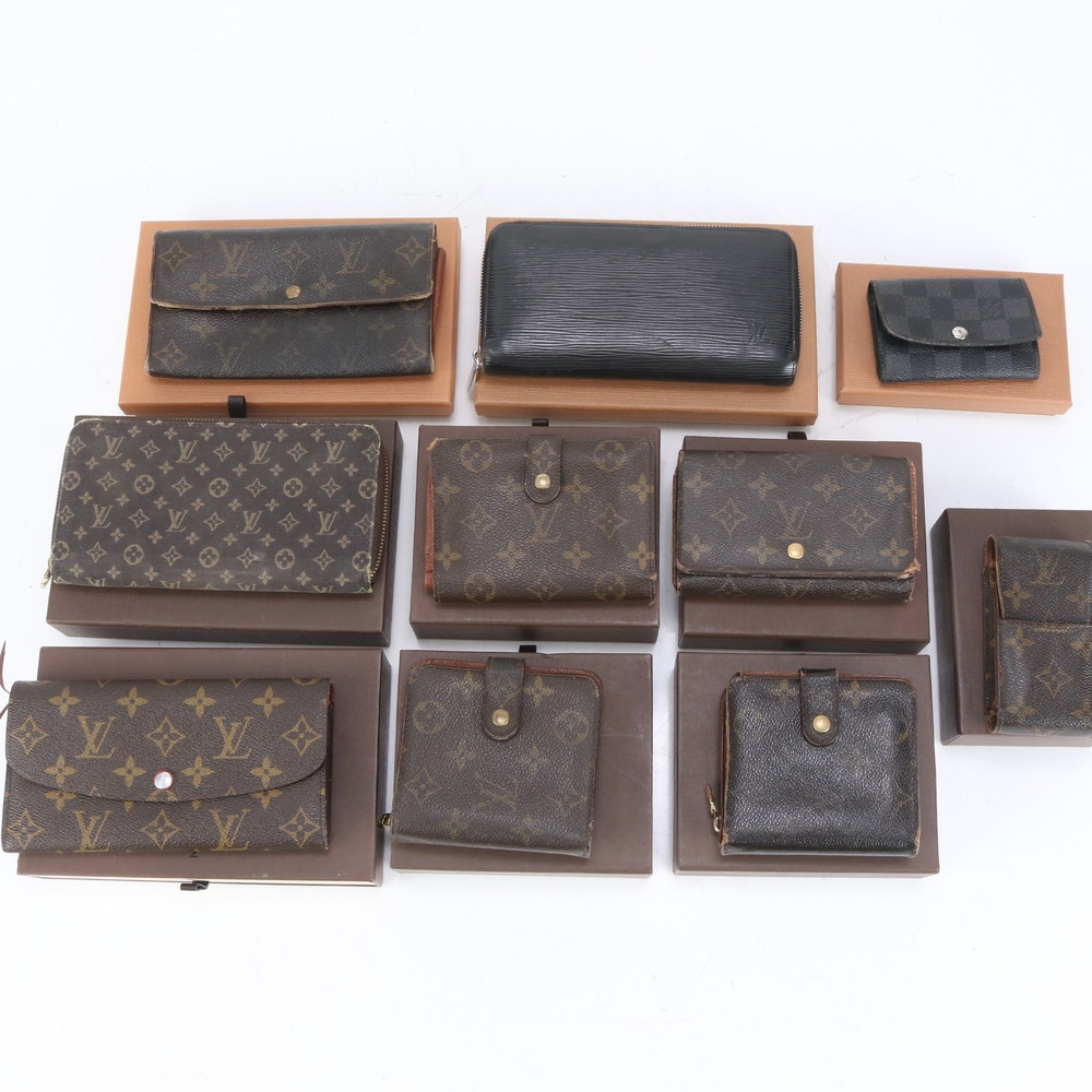 モノグラム まとめ 10点 セットダミエ キーケース レザー 長財布 長財布 二つ折り ウォレット ラウンドファスナー メンズ レディース RRE CQ26-1 中古