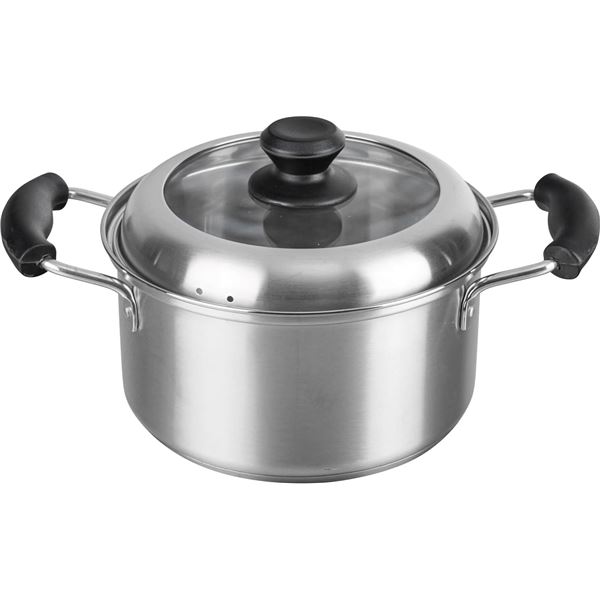 [2個セット] 和平フレイズ ローザー IH対応両手鍋 ガラス窓付蓋 20cm RB-2316