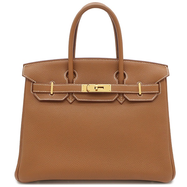 エルメス HERMES ハンドバッグ バーキン30 トゴ ゴールド ゴールド金具 鍵1本欠品 リカラー有 L刻印 【箱】【中古】