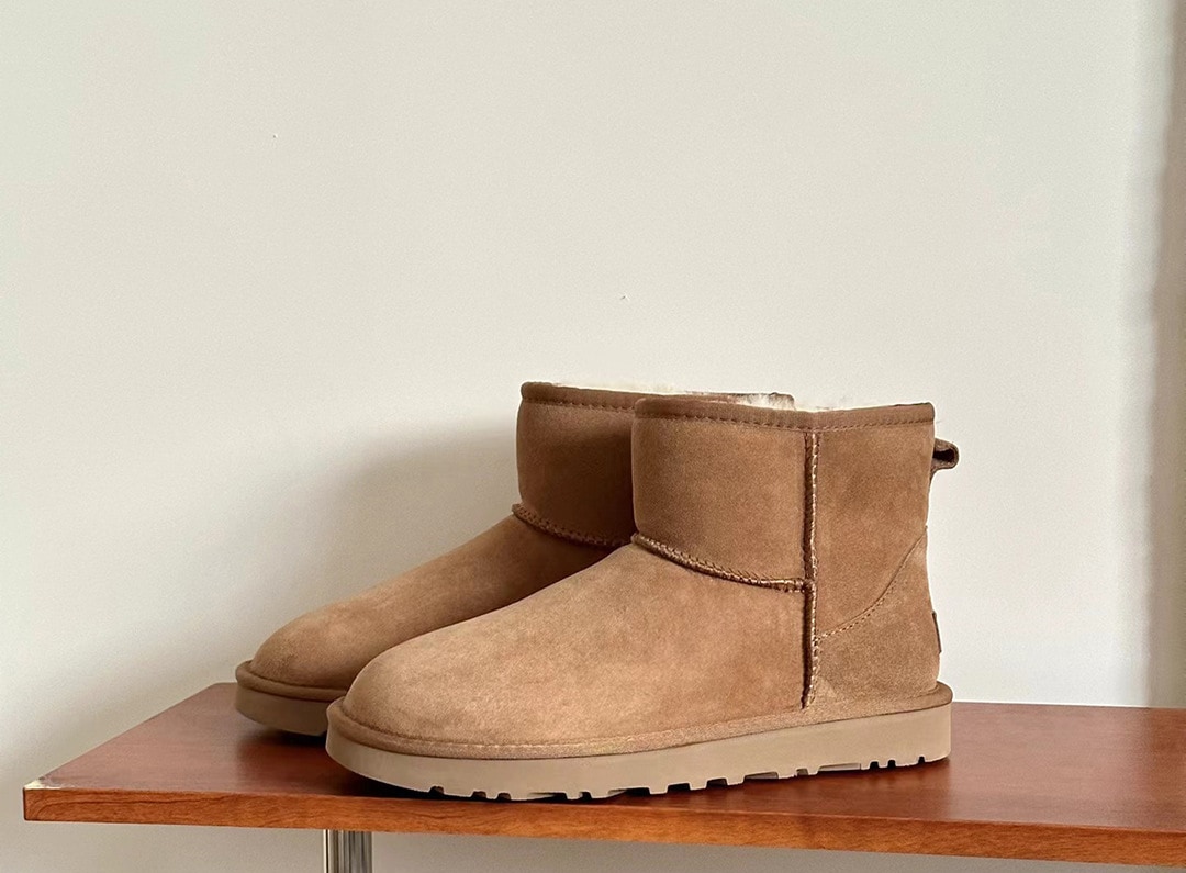 秋冬限定 メンズファション ムートン 厚手 定番スノーブーツ シューズ 栗色 10,487円