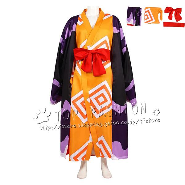 ONE PIECE ワンピース ジンベエ Jinbe 和の国 浴衣 着物 コスプレ用衣装 セット 変装服 仮装 コスチューム 文化祭 舞台 学園祭 制服 COS