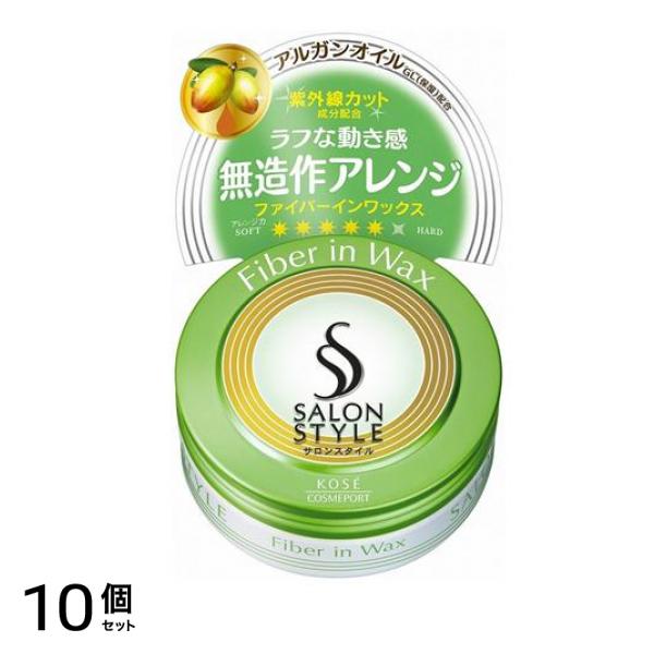 サロンスタイル ヘアワックス ファイバーイン 72g 10個セット