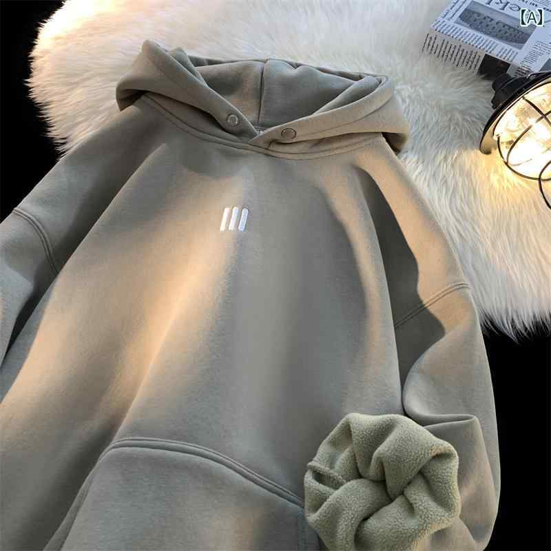 パーカー かっこいい レディース メンズ アメリカン ヘビー 刺繍 フード スウェットシャツ 春 ファッション カジュアル カップル パーカー