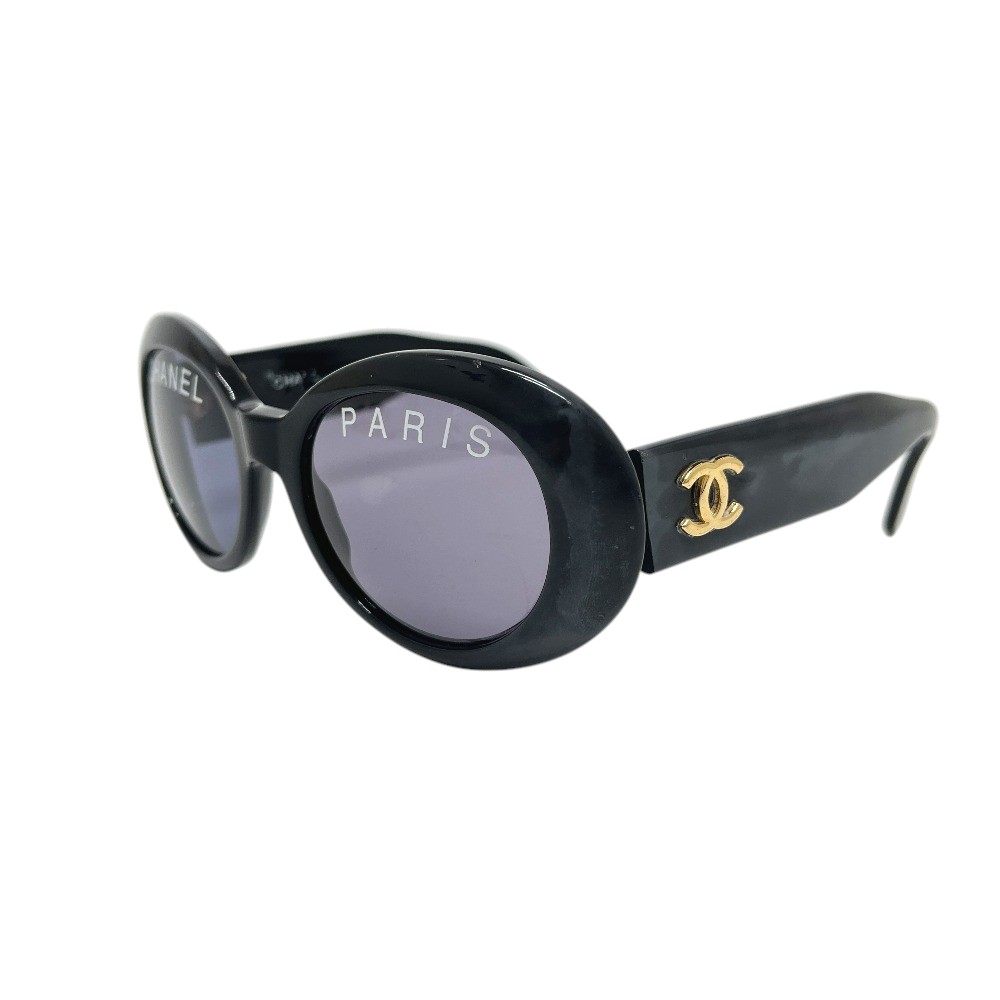 サングラス 01947 94305 CHANEL PARIS ロゴ アイウェア プラスチック ブラック