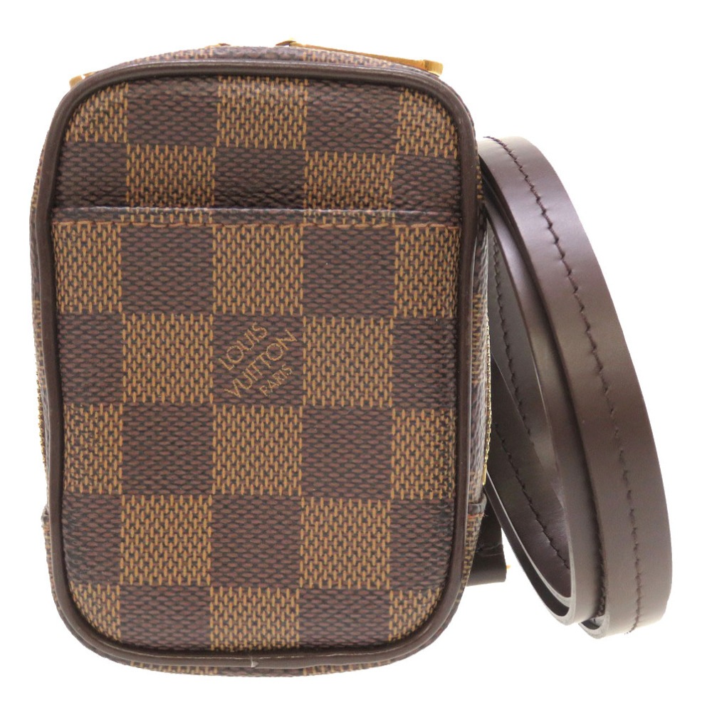 美品 エテュイ オカピPM ダミエ エベヌ M61738 ショルダーバッグ ダミエキャンバス/ダミエ ブラウン LV 0069【中古】 レディース