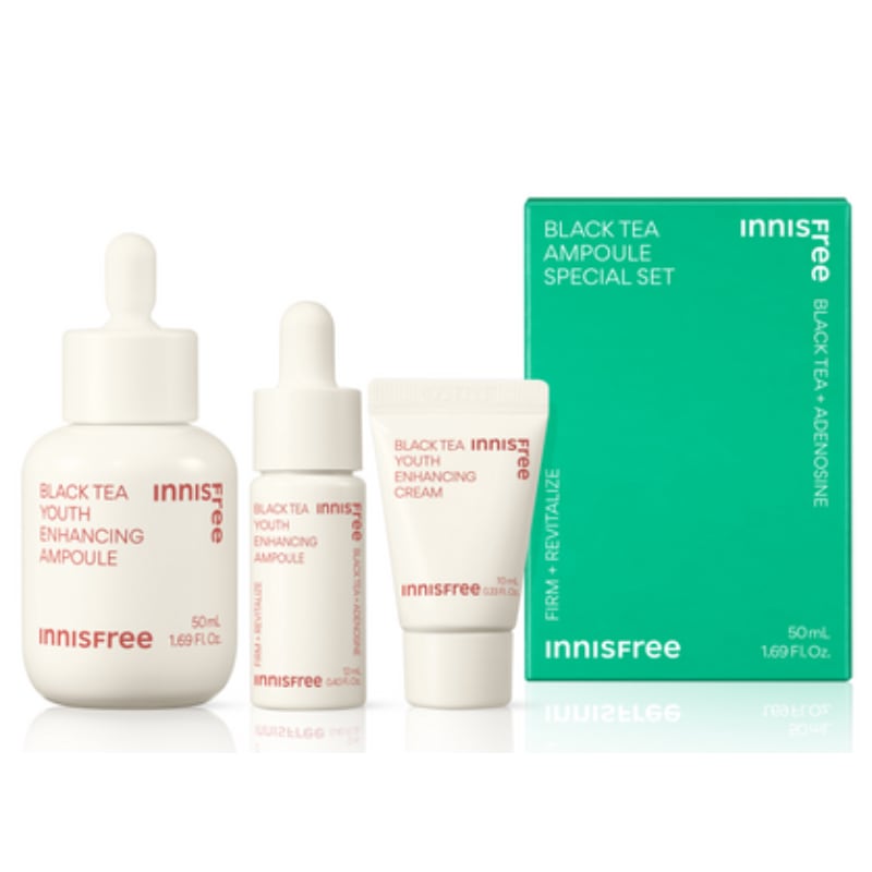 New ブラックティー ユース エンハンシング 弾力 アンプル 50ml + エンハンシング アンプル 12ml + エンハンシングクリーム 10ml セット