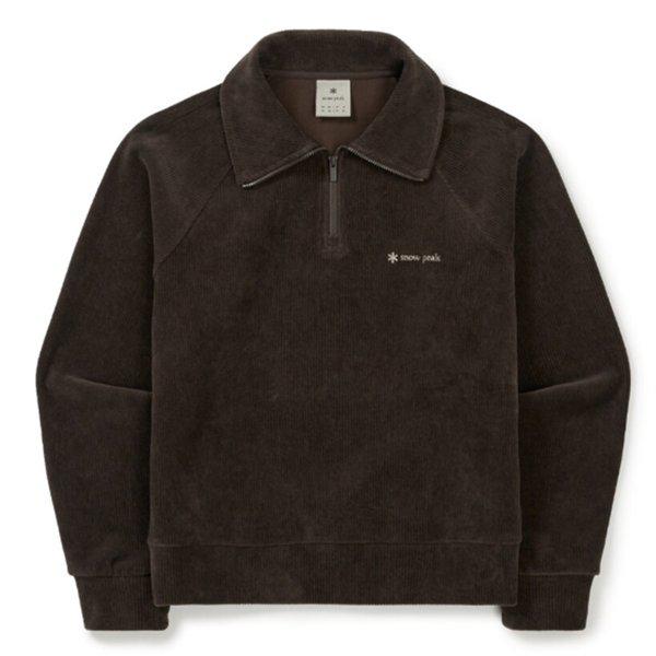 コーデュロイWハーフジップスウェットシャツB1 S25WWFZT71 CB LE
