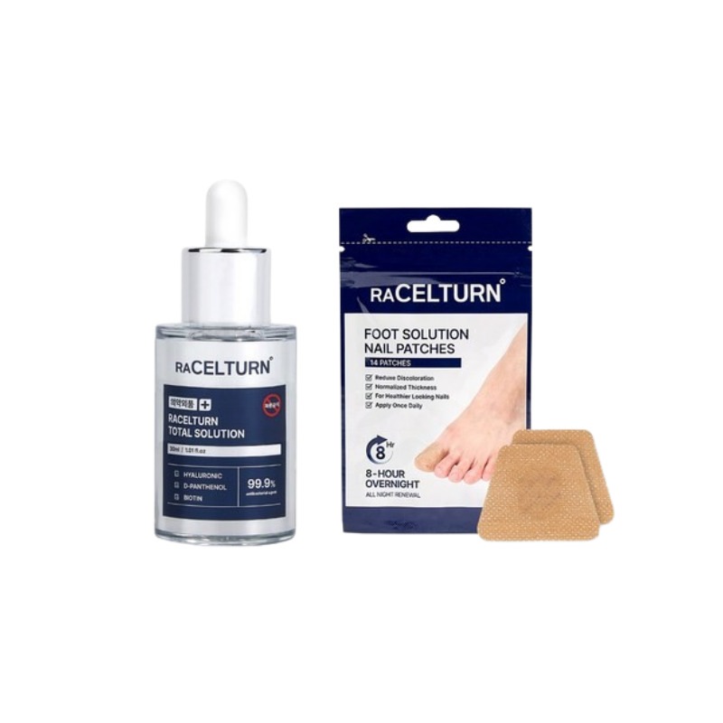 ラセルトン トータルソリューション 問題性爪 抗菌 手足爪 アンプル セラム 30ml + ラセルトン ネイル パッチ 1個