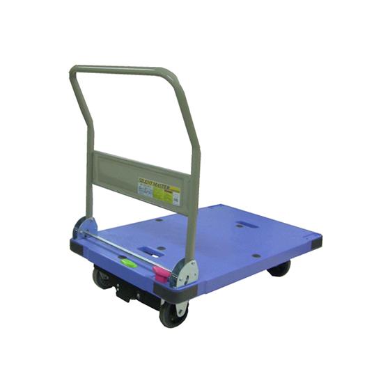 ストッパー付プラスチック静音台車 サイレントマスター 300kg荷重 ナンシン DSK-301B2