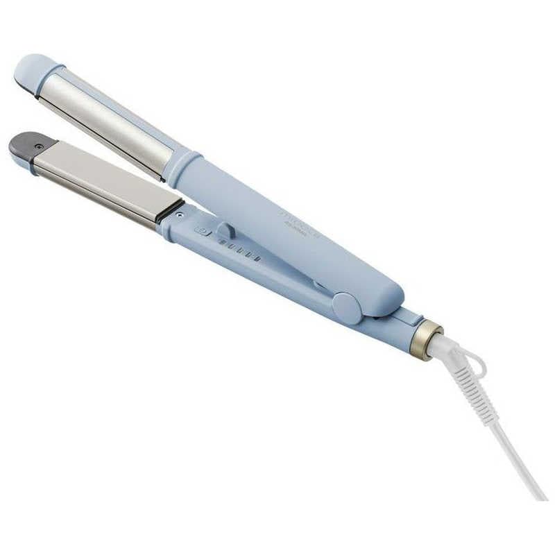 アイリスオーヤマ　IRIS OHYAMA　ヘアアイロン 2WAY ストレート＆カール micola (ミコラ) 約120℃～約200℃ [交流(コード)式] ブルー　HIR-MS201-A