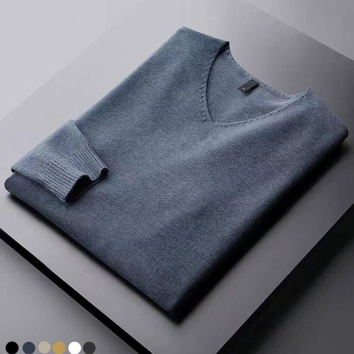 Vネック メンズニット セーター メンズ ビジネス vネック ニット 秋冬 無地 洗える シンプル 暖かい 防寒 トップス 長袖 大きいサイズ