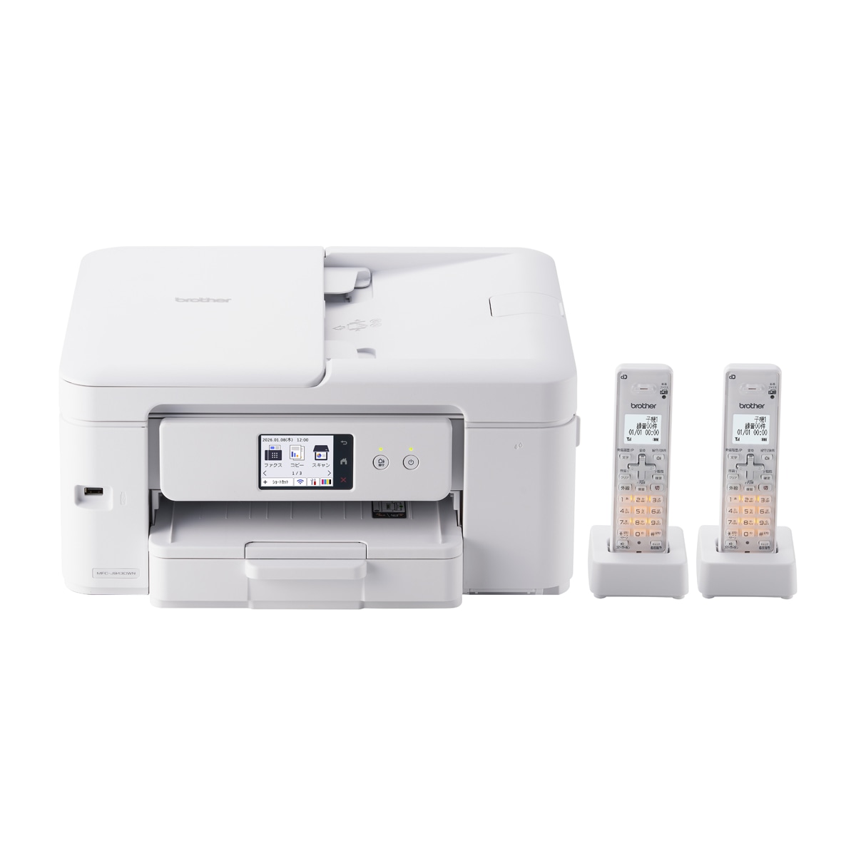 ブラザー A4プリント対応 インクジェット FAX複合機（コードレス受話器2台） MFCJ943DWN