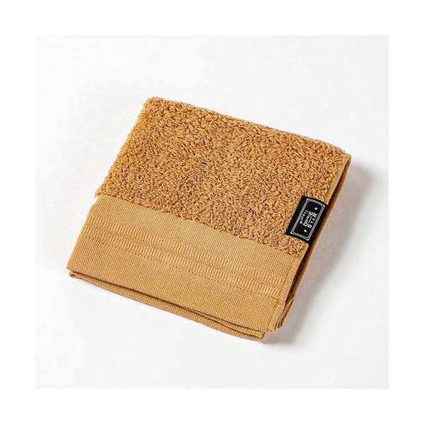 (まとめ) 楠橋紋織 くすばしタオル ダブルスター DOUBLE STAR タントロ ウォッシュタオル 約34cm×36cm キャメル 1-68265-51-BE (×5セット)