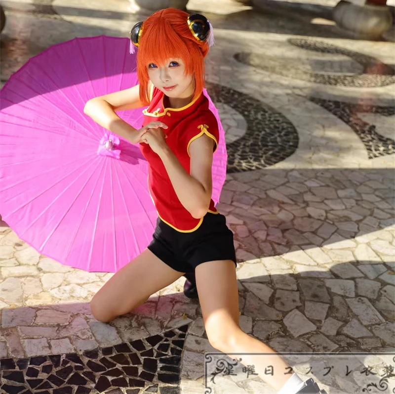 『一部在庫あり』 銀魂 神楽 コスプレ衣装 コスチューム