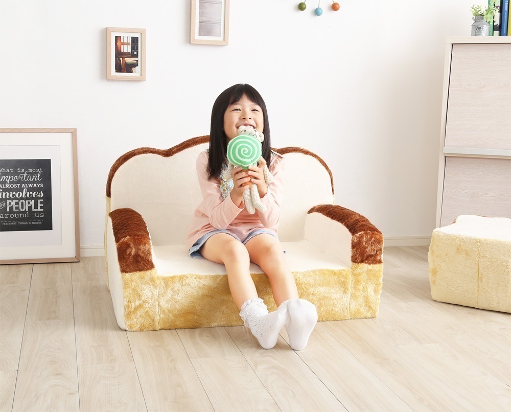 ソファー 1人掛け かわいい 食パン 座椅子 クッション 日本製 一人掛け パーソナルチェア 完成品 11,801円