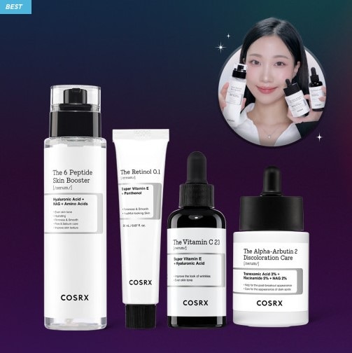 OUT OF STOCK COSRX 6ペプチド＆アルファアルブチン セラムセッ