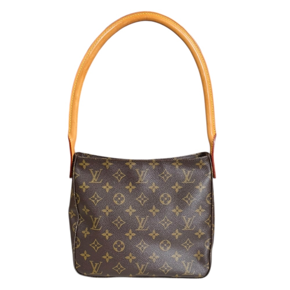 ルイヴィトン ルーピングMM モノグラム ショルダーバッグ モノグラムキャンバス M51146 ブラウン LOUIS VUITTON 中古