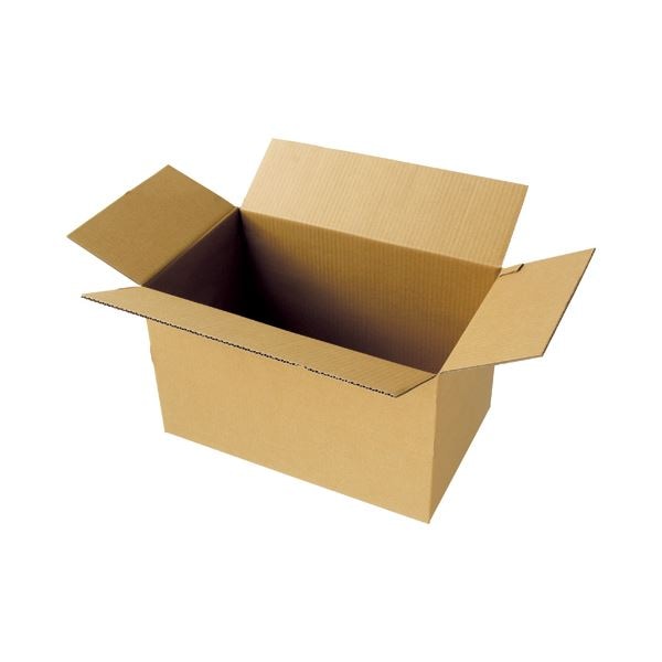 （まとめ）TANOSEE 無地ダンボール箱 A3（2L）サイズ 高さ335mm 1パック（10枚） (×3セット)