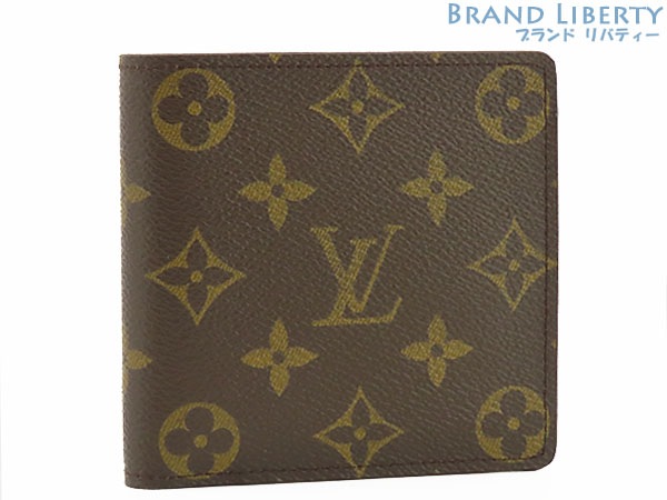 未使用ルイヴィトンモノグラムポルトビエカルトクレディモネ二つ折り財布コンパクト財布マルコダークブラウンM61665