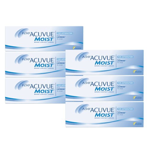 5%OFFクーポン対象 [メーカー直送] ワンデーアキュビューモイスト乱視用(30枚入)6箱