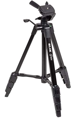 SLIK 三脚 U884 4段 大型レバーロック 23mmパイプ径 3ウェイ雲台 クイックシュー式