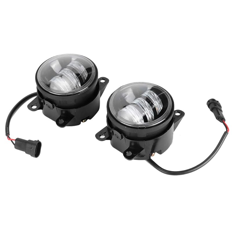 AkozonフォグライトLEDデュアルカラーランプ2pcs 4inch 20WハイパワーカーアクセサリーアキュラRDX TSX TL ILXフィアットフォードレンジャーフォーカスエクスプローラーホンダ