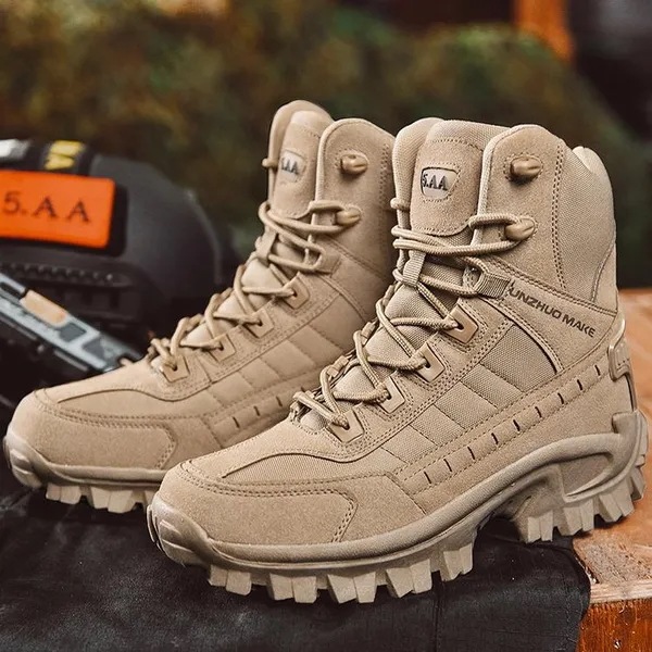 Men Tactical Boots Army Boots Mens Military Desert Ankle Men Outdoor Boots Work Safety Shoes Climbin