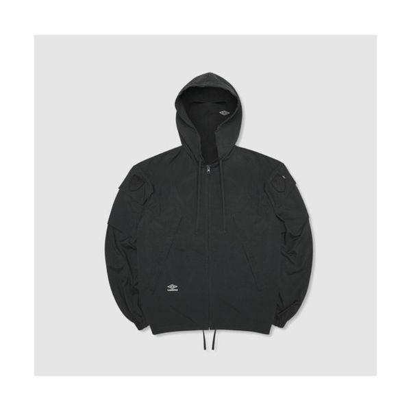 タクティカル長袖フード付きジャケット BB UQ111CJK38 BLK0_633165 930628