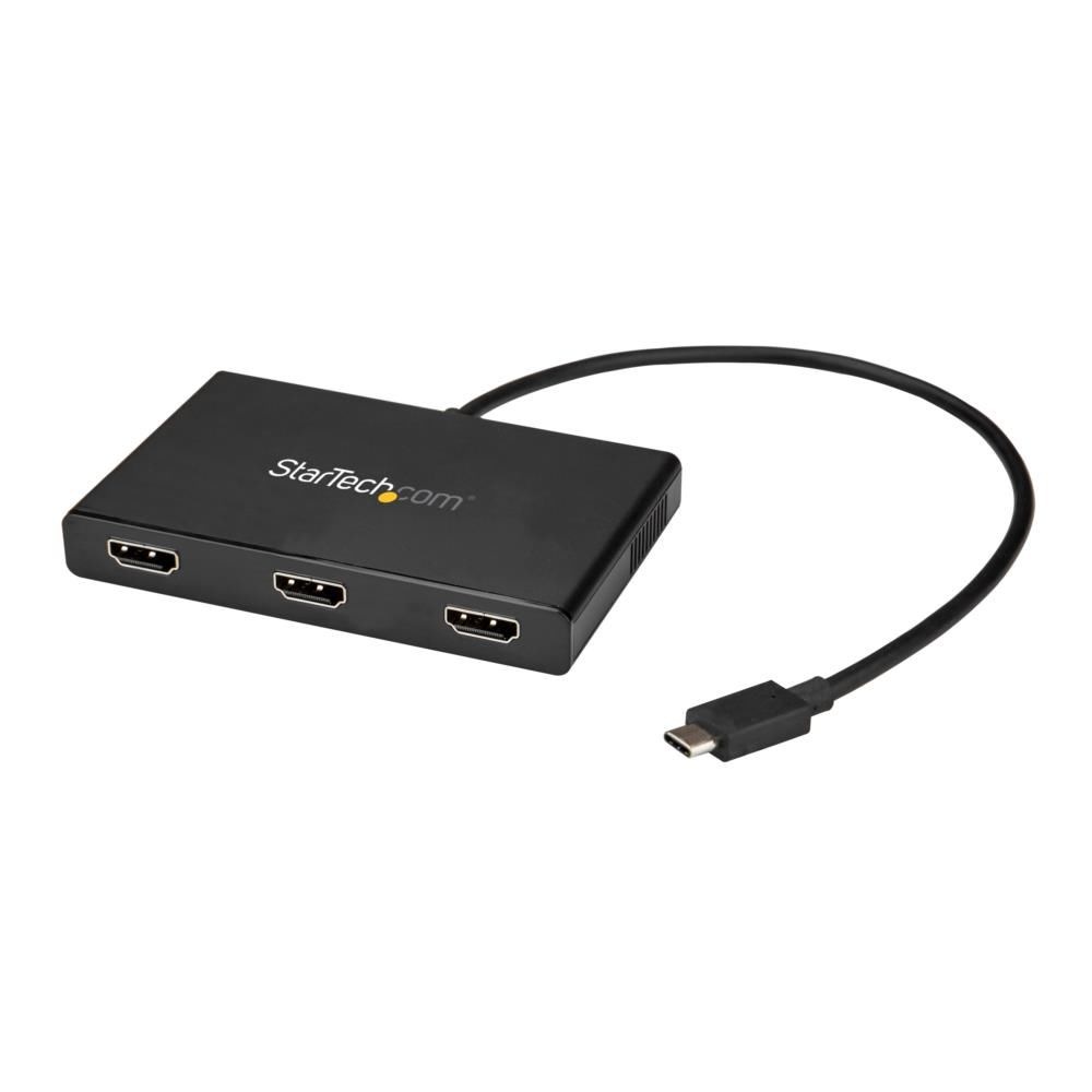 StarTech.com [MSTCDP123HD] マルチディスプレイアダプター/USB-C接続/デュアルHDMI 4K30Hzまたはトリプル1080p 60Hz/Thunderbolt 3互換/W