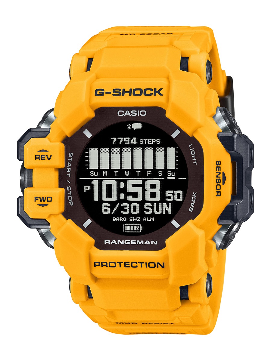カシオ 【国内正規品】G-SHOCK（ジーショック）　MASTER OF G RANGEMAN ソーラーGPS電波　メンズタイプ GPR-H1000-9JR