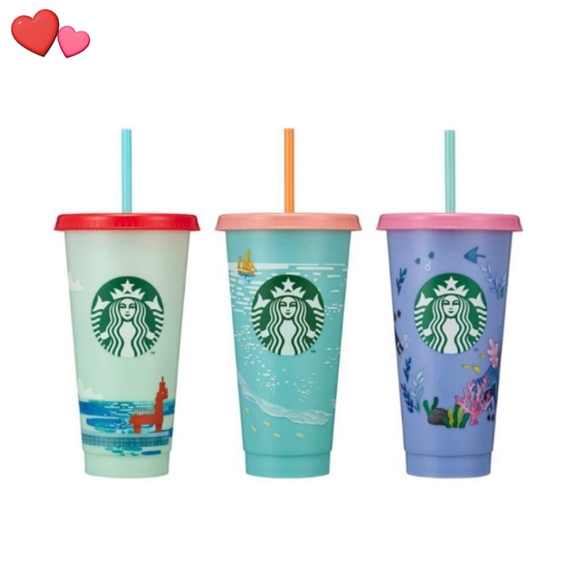 Qoo10] スターバックス 済州 リユーザブル コールドカップ セッ