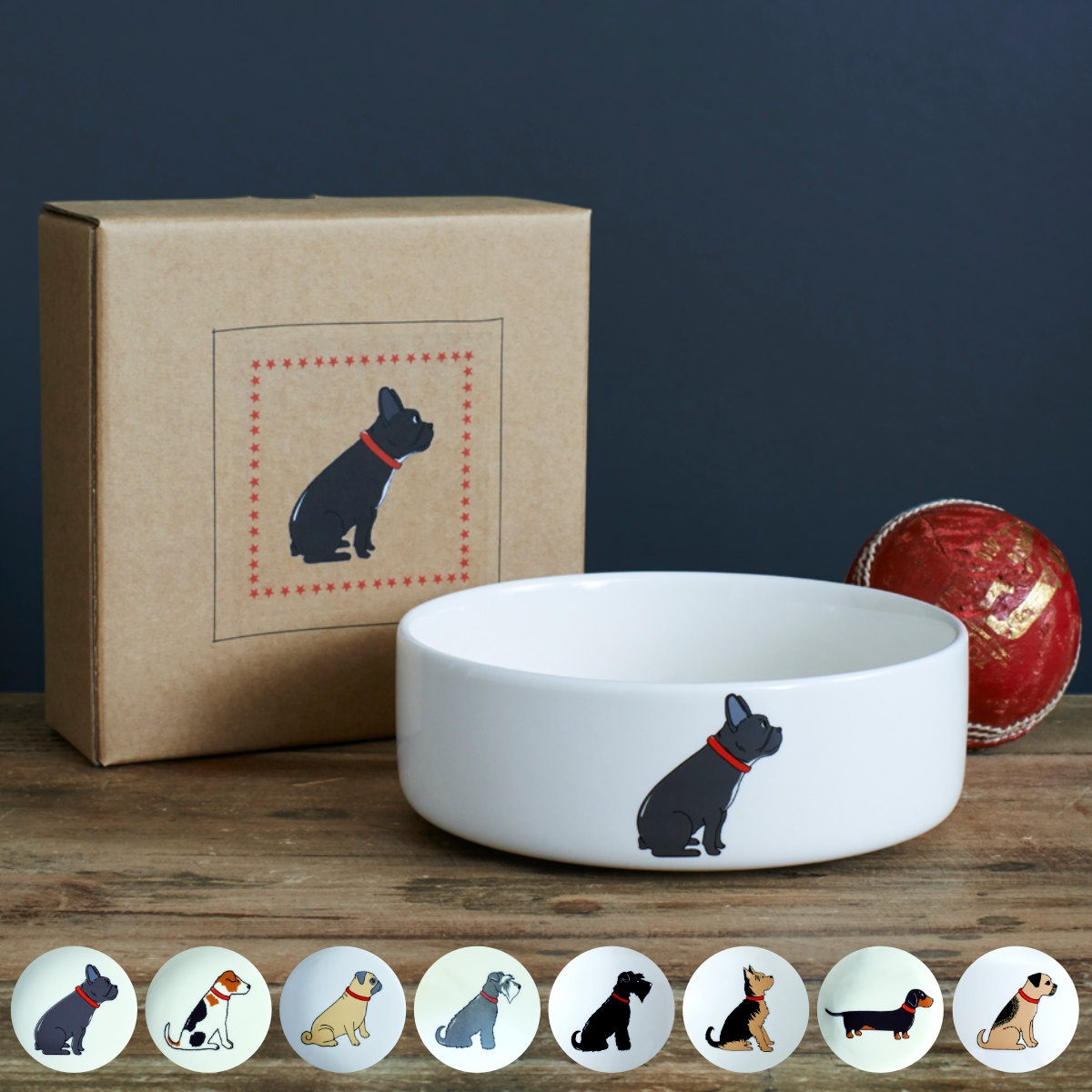 フードボウル ドッグボウル 小 Sweet William 小型犬 犬用食器 陶器 小型犬用 犬用 食器 皿 エサ入れ 餌入れ おしゃれ かわいい スウィートウィリアム 餌皿 エサ皿