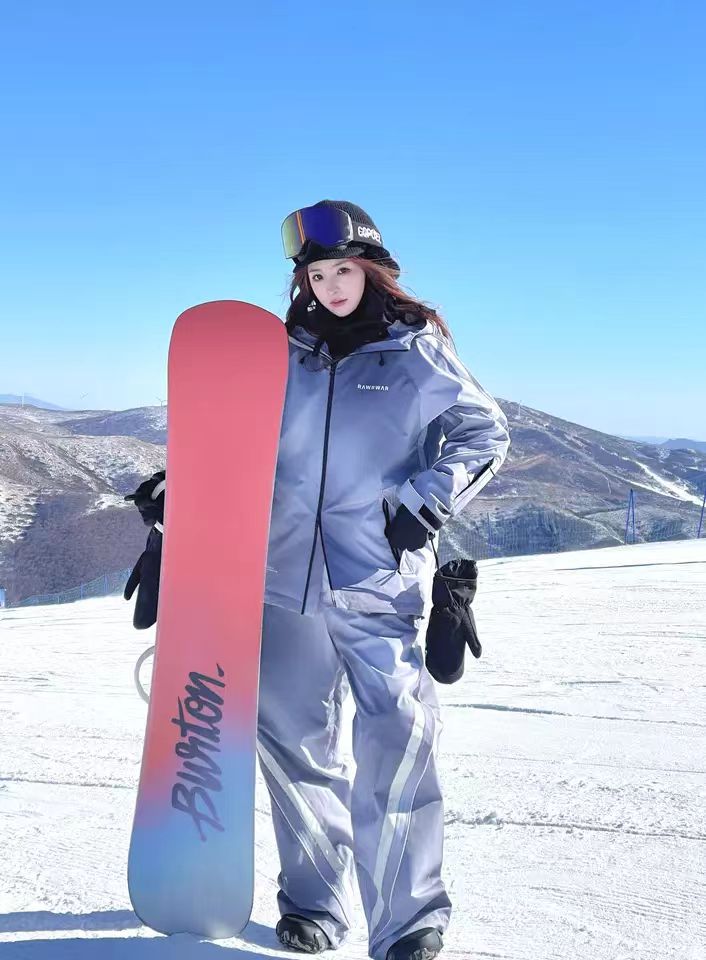 2点セット 新作スキーウェア 保温 防風 防水 3L 男女通用 コーディネート グレー