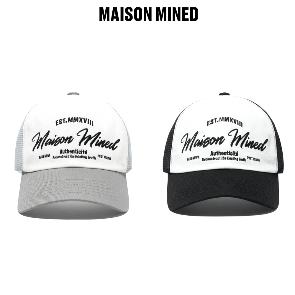 【MAISON MINED】 SCRIPT TYPE MESH CAP
